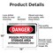Signmission Poison Pesticide Storage Area Danger Sign, Aluminum, 14in W x 10in L, 2PK OS-2PACK-DS-A-1014-L-1970 - alternate 3